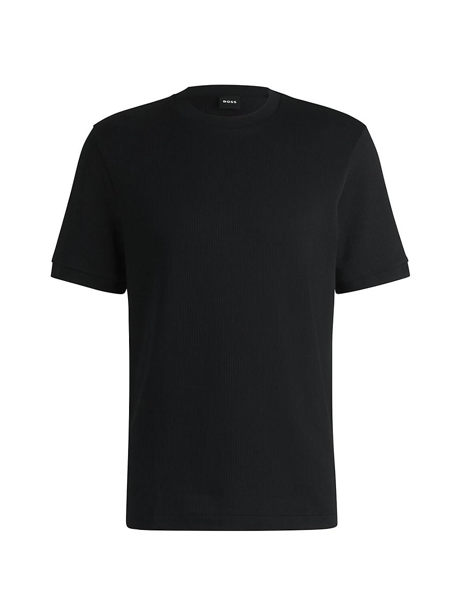 Mens Regular-Fit T-Shirt in Seersucker Fabric Product Image