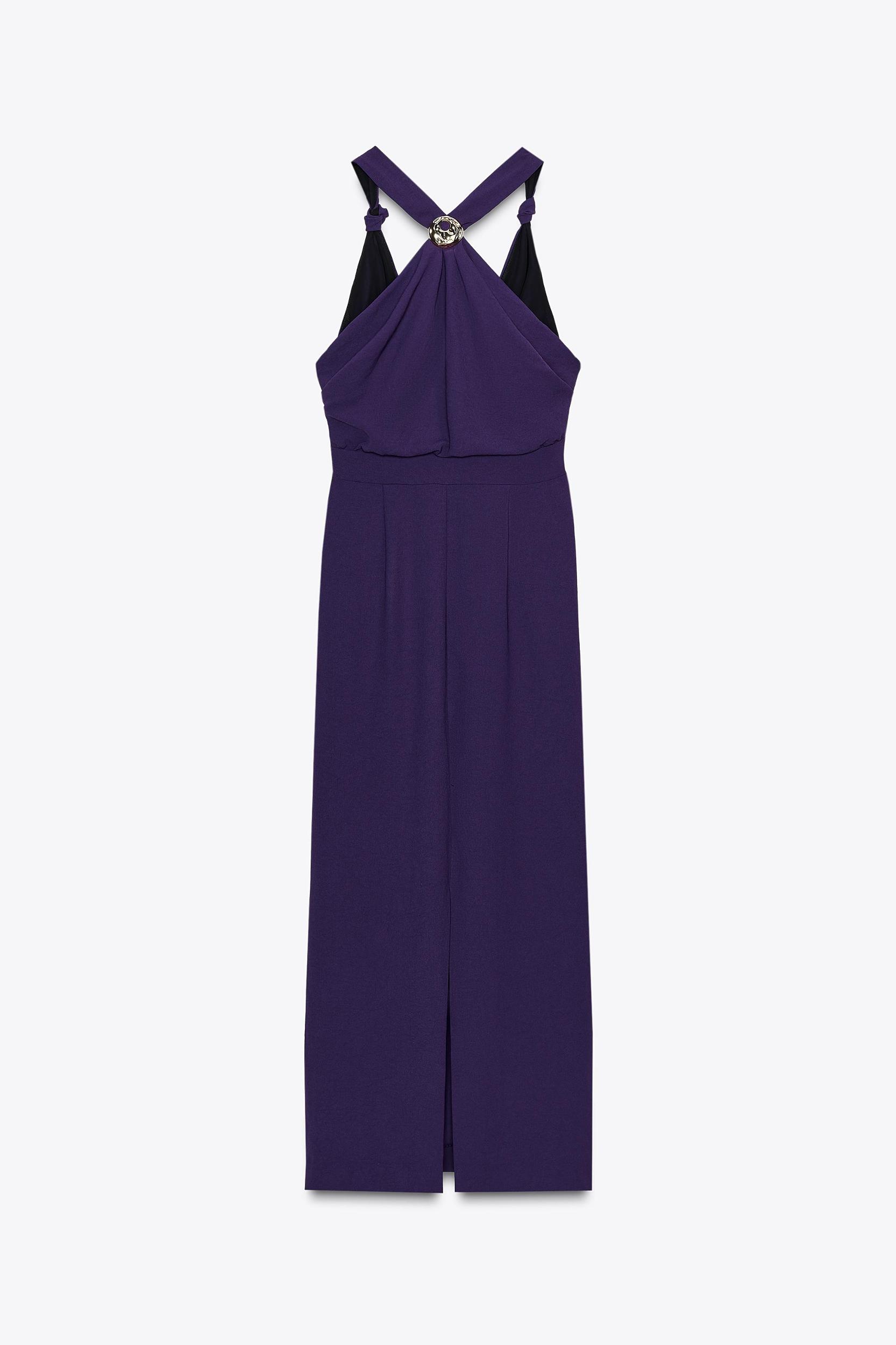 KNOTTED HARDWARE MIDI DRESS Product Image