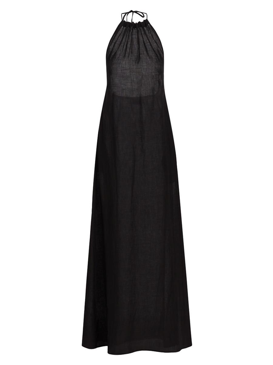 Womens Lelia Linen Halterneck Maxi Dress Product Image