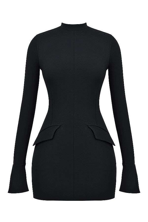 Mahalia  black mini dress Product Image