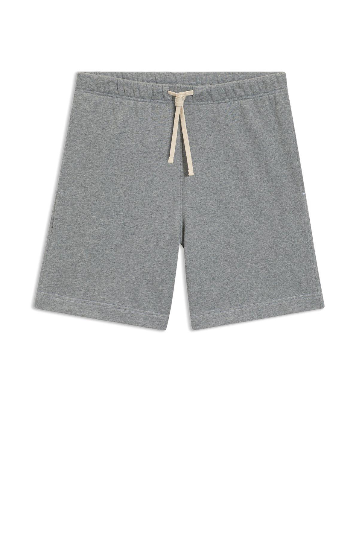 BOSS - BECKHAM x BOSS oversized-fit shorts in cotton terry - Black Product Image