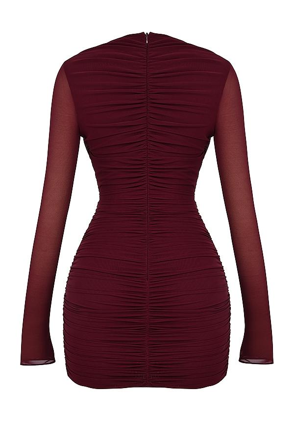 Lucinda  mulberry cutout mini dress - sale Product Image