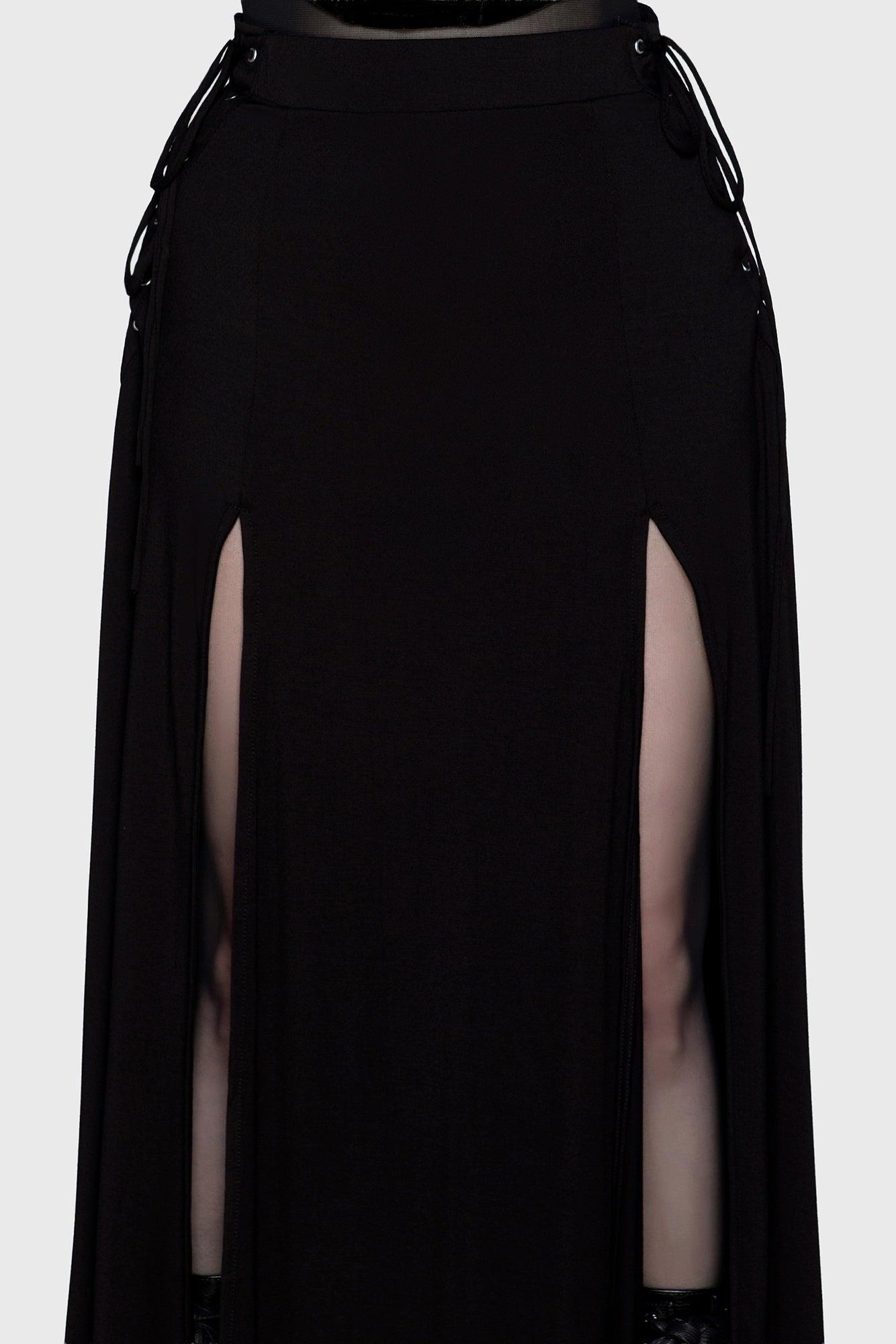 Hellverina Split Maxi Skirt Female Product Image