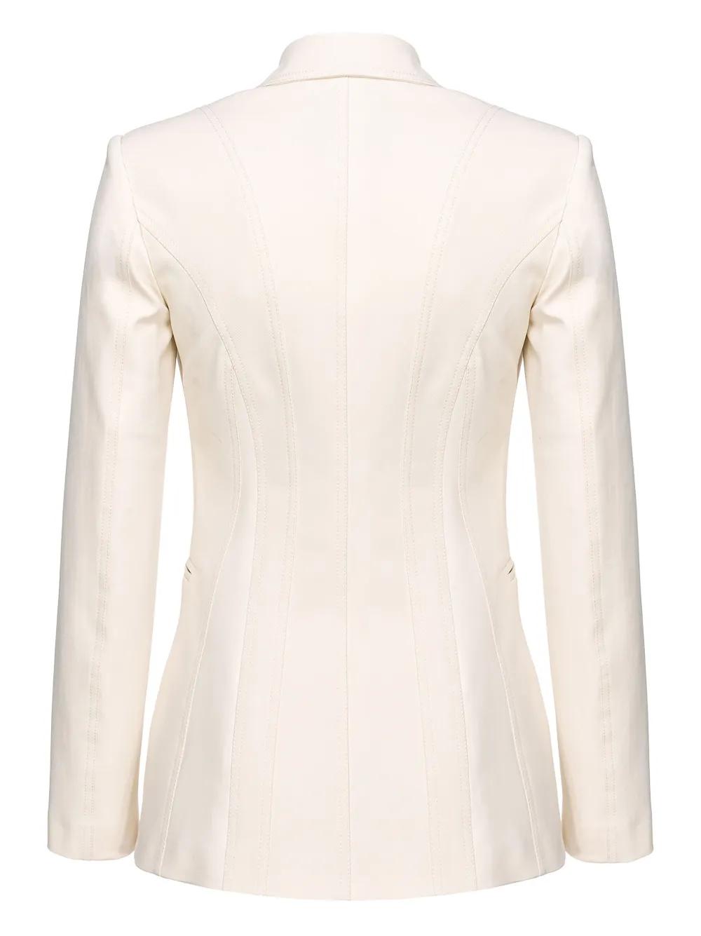 single-breasted cotton blazer Product Image