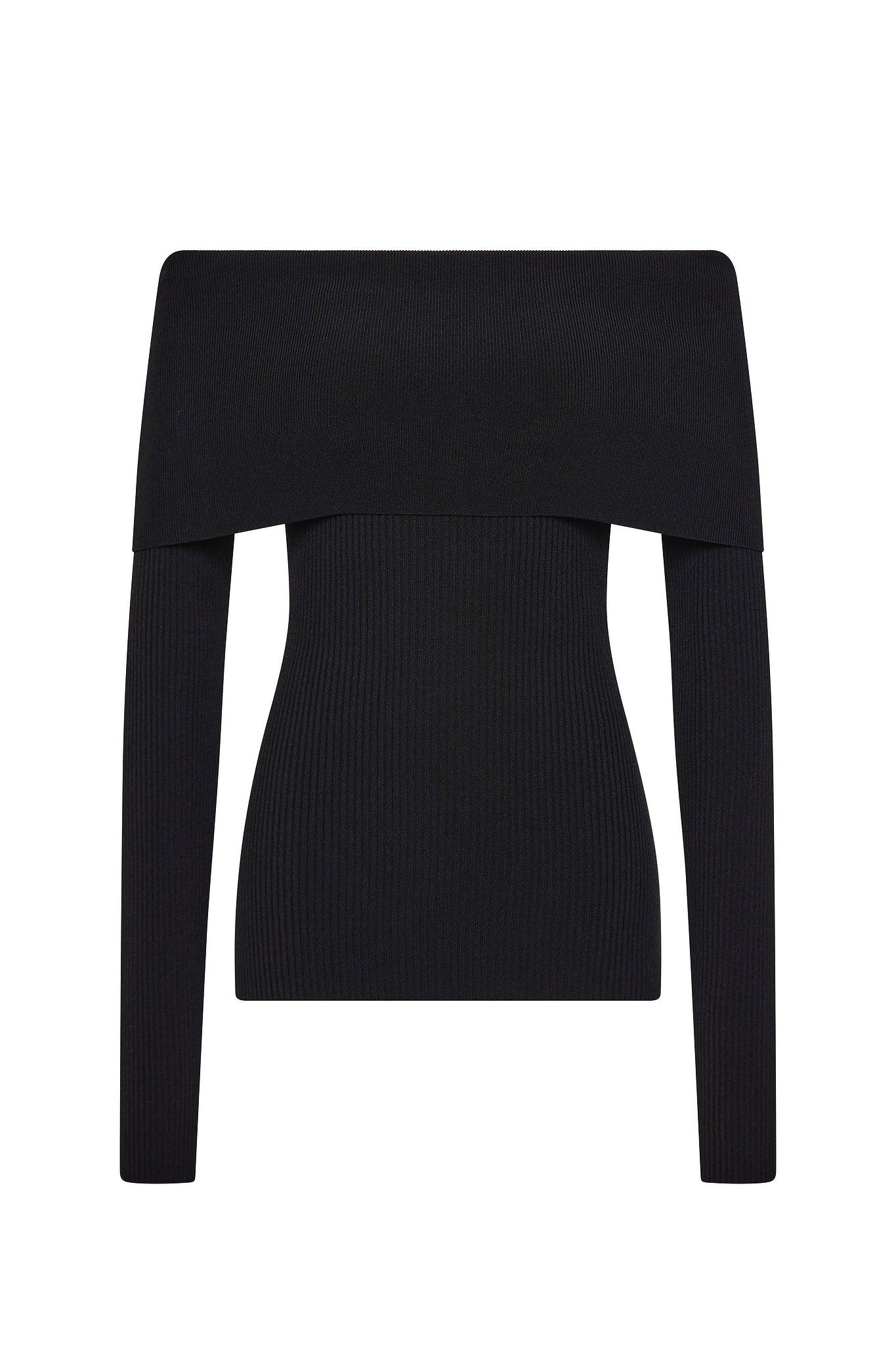 Fine Wool Cashmere Sweater | Dark Navy Product Image