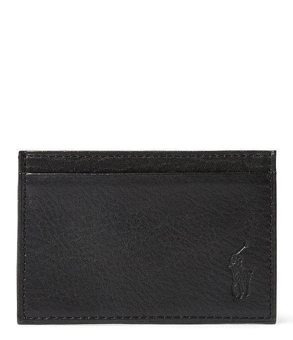 Polo Ralph Lauren Slim Pebbled Leather Card Case Product Image