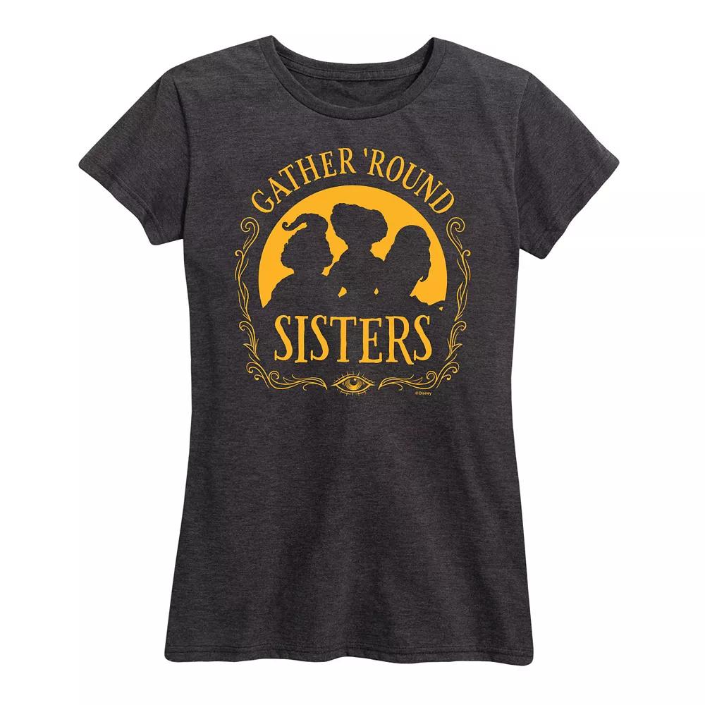 Disney's Hocus Pocus Women's Gather Round Sisters Graphic Tee, Girl's,  Product Image
