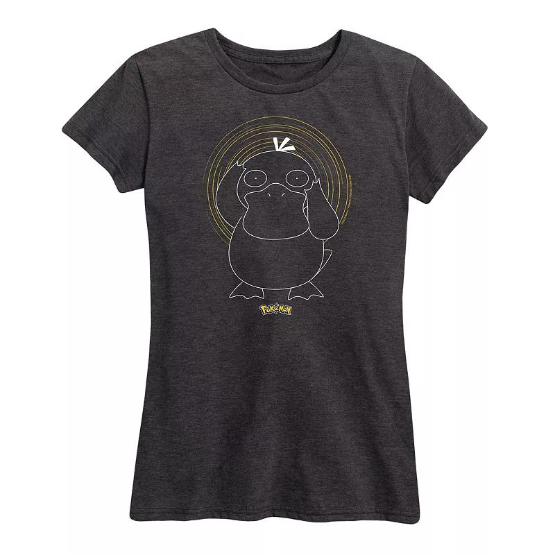 Women's Pokemon Psyduck Spiral Graphic Tee,  Product Image