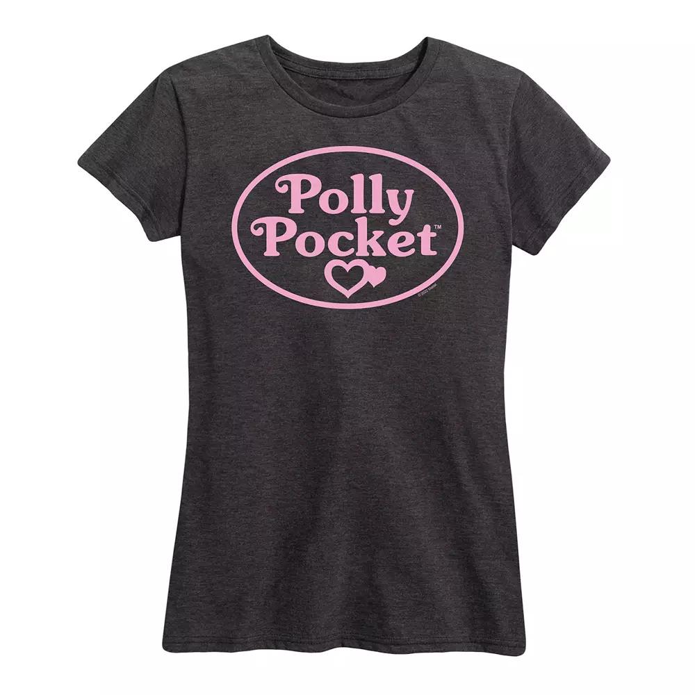 Women's Polly Pocket Ombre Logo Graphic Tee,  Product Image