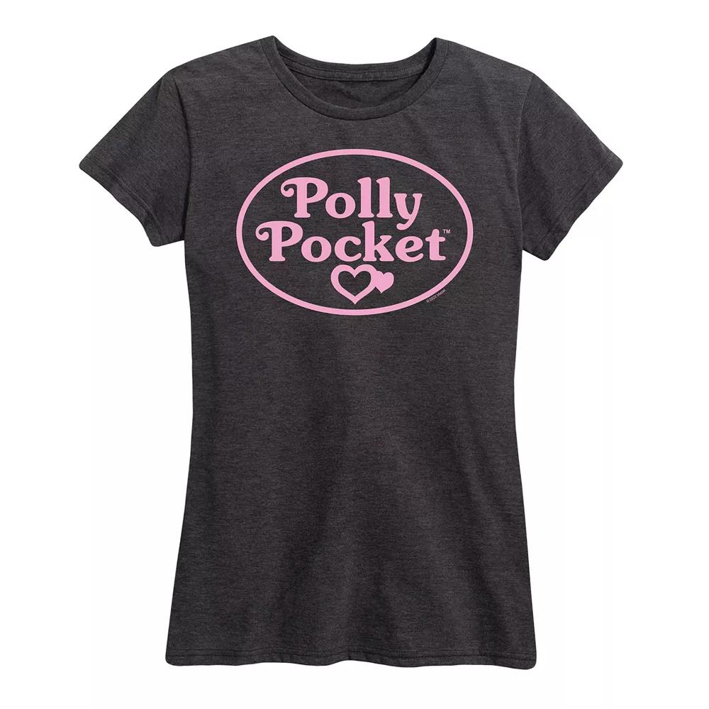 Women's Polly Pocket Ombre Logo Graphic Tee,  Product Image