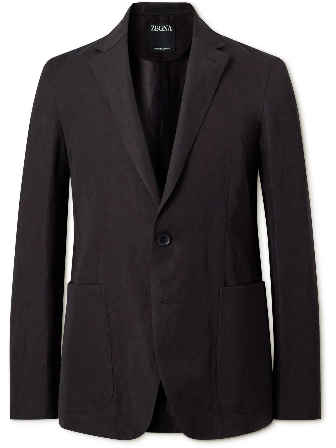 ZEGNA Veste En Trofeo Cashmere Noire Product Image