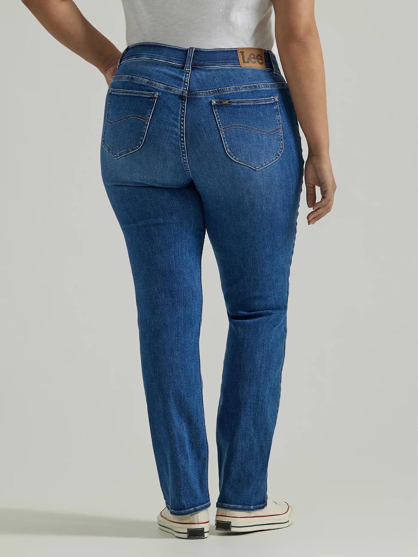 Women's Ultra Lux Comfort with Flex Motion Straight Jean (Plus) | Women's Jeans | Lee® Product Image