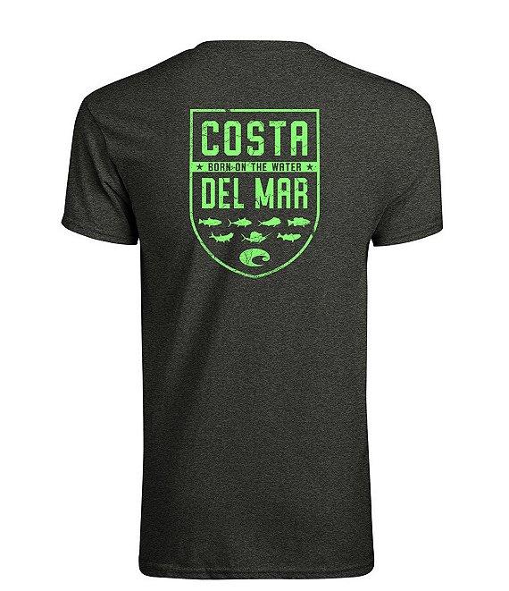 Costa Shield Graphic Short-Sleeve Heathered T-Shirt Product Image