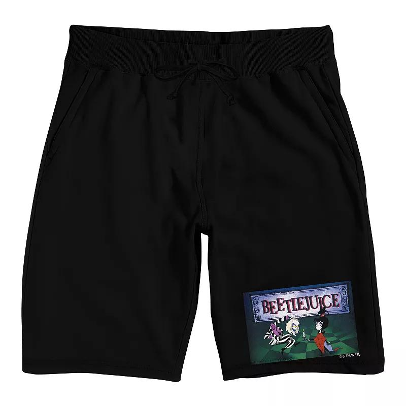 Men's Beetlejuice Animated Pajama Shorts,  Product Image