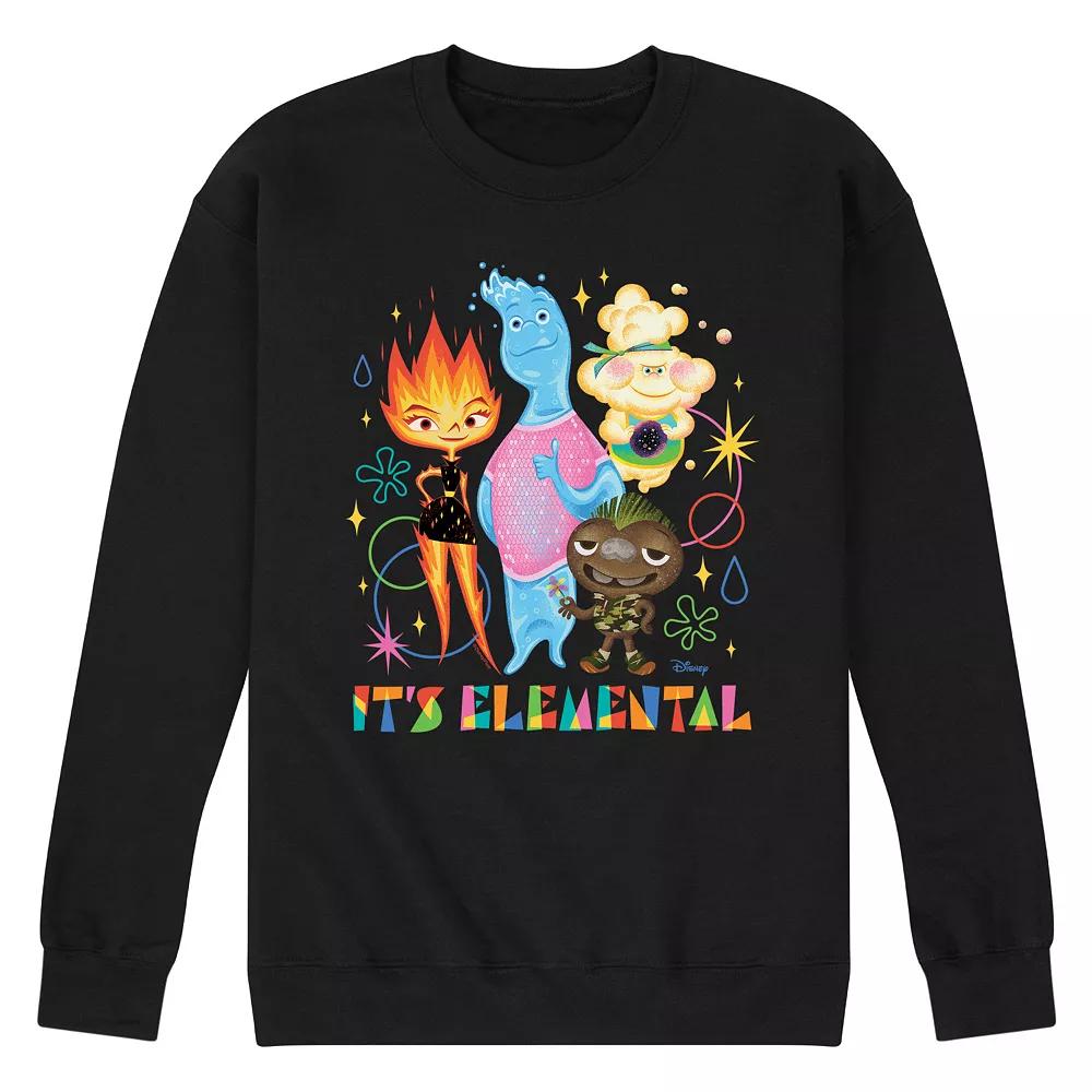 Disney's Elemental Men's It's Elemental Fleece Sweatshirt,  Product Image