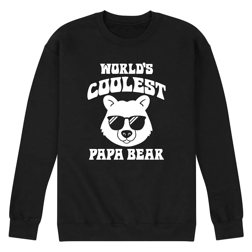 Men's World's Coolest Papa Bear Graphic Sweatshirt,  Product Image
