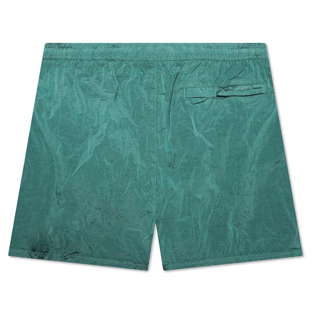 Nylon Metal Shorts - Turquoise Male Product Image
