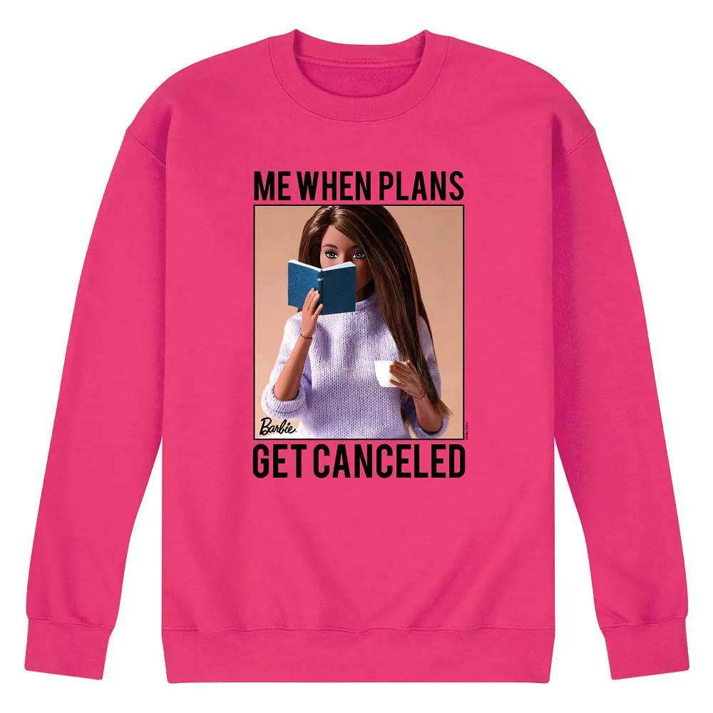 Men's Barbie® When Plans Get Canceled Fleece Sweatshirt,  Product Image