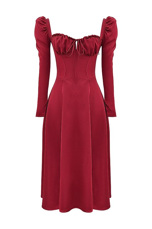 Sebille  ruby corset midi dress Product Image