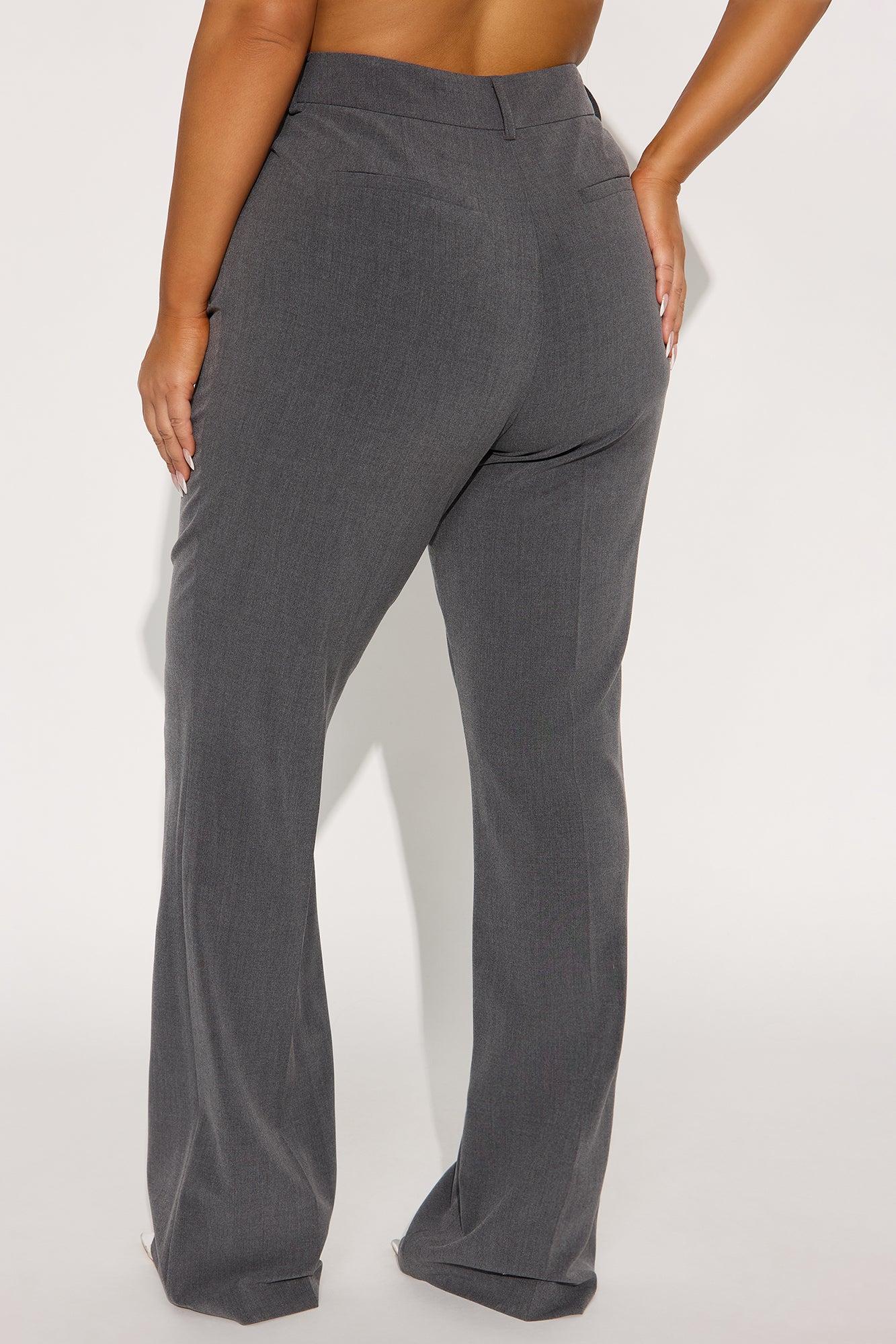 Tall Tasha Dressy High Rise Pants - Charcoal Female Product Image