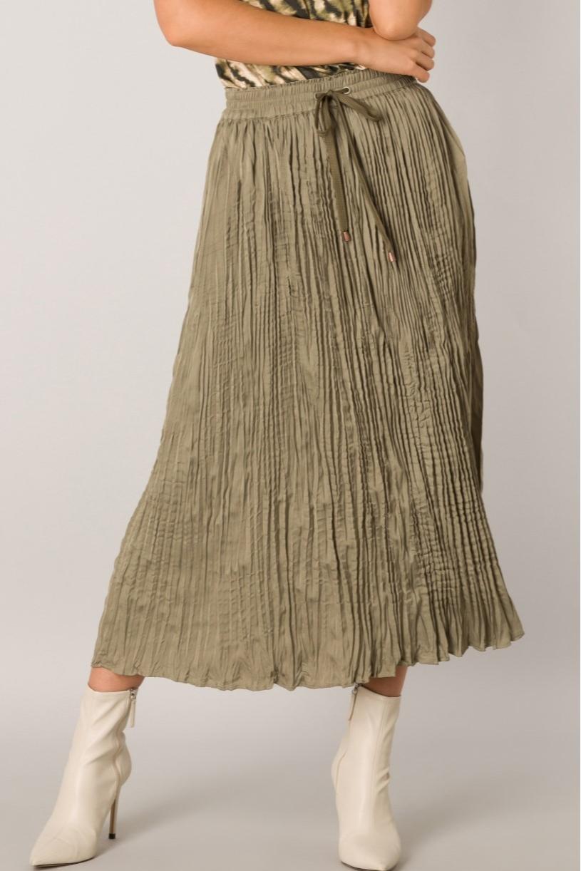 Elastic waist long skirt Product Image