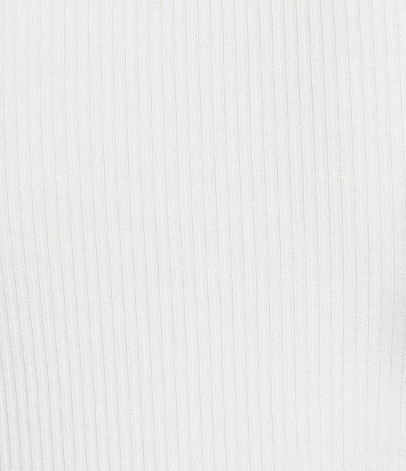 Evolutionary Ribbed Short Sleeve Ruffle Sleeve Top Product Image