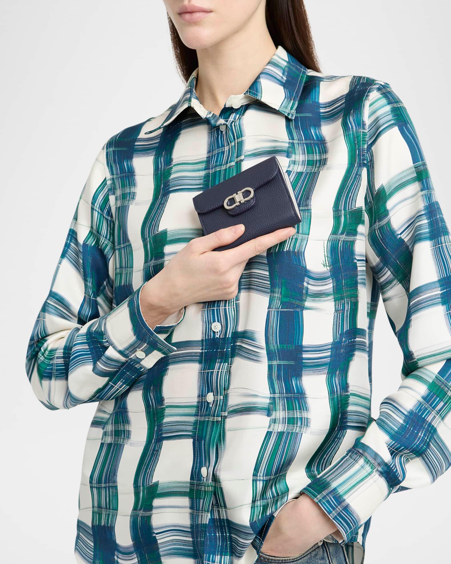 Double Gancio Grainy Leather Wallet Product Image