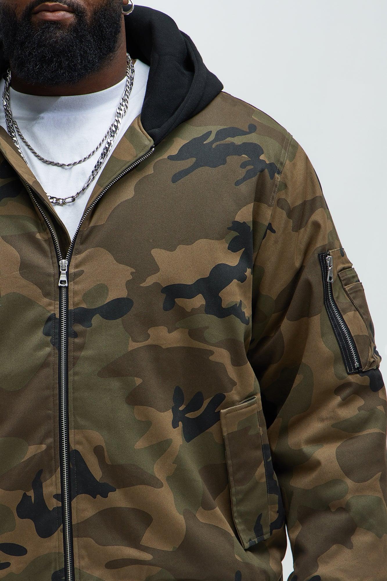 Mikael Hooded Bomber - Camouflage Product Image