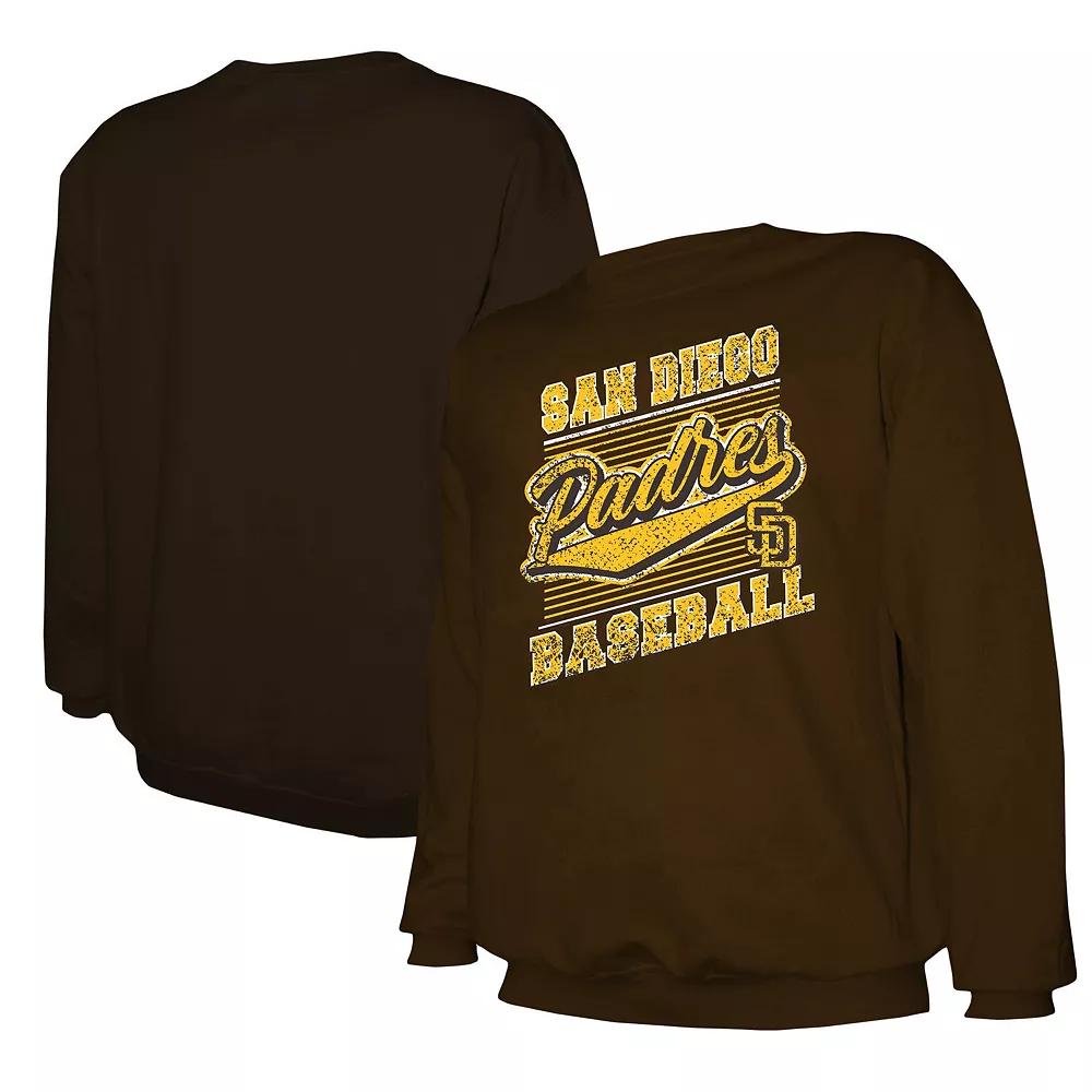 Men's Stitches Brown San Diego Padres Pullover Sweatshirt, Size: Medium Product Image
