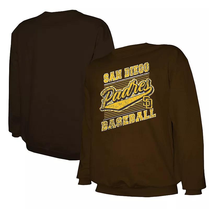 Men's Stitches Brown San Diego Padres Pullover Sweatshirt, Size: Medium Product Image