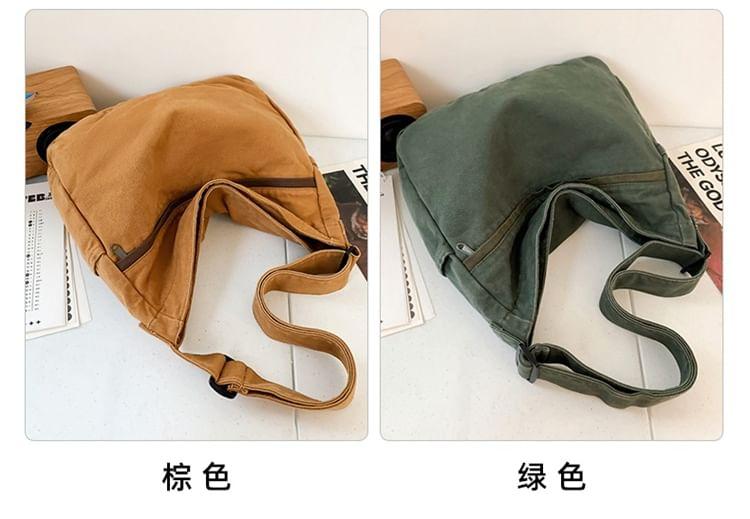 Multi-Pocket Canvas Crossbody Bag Product Image