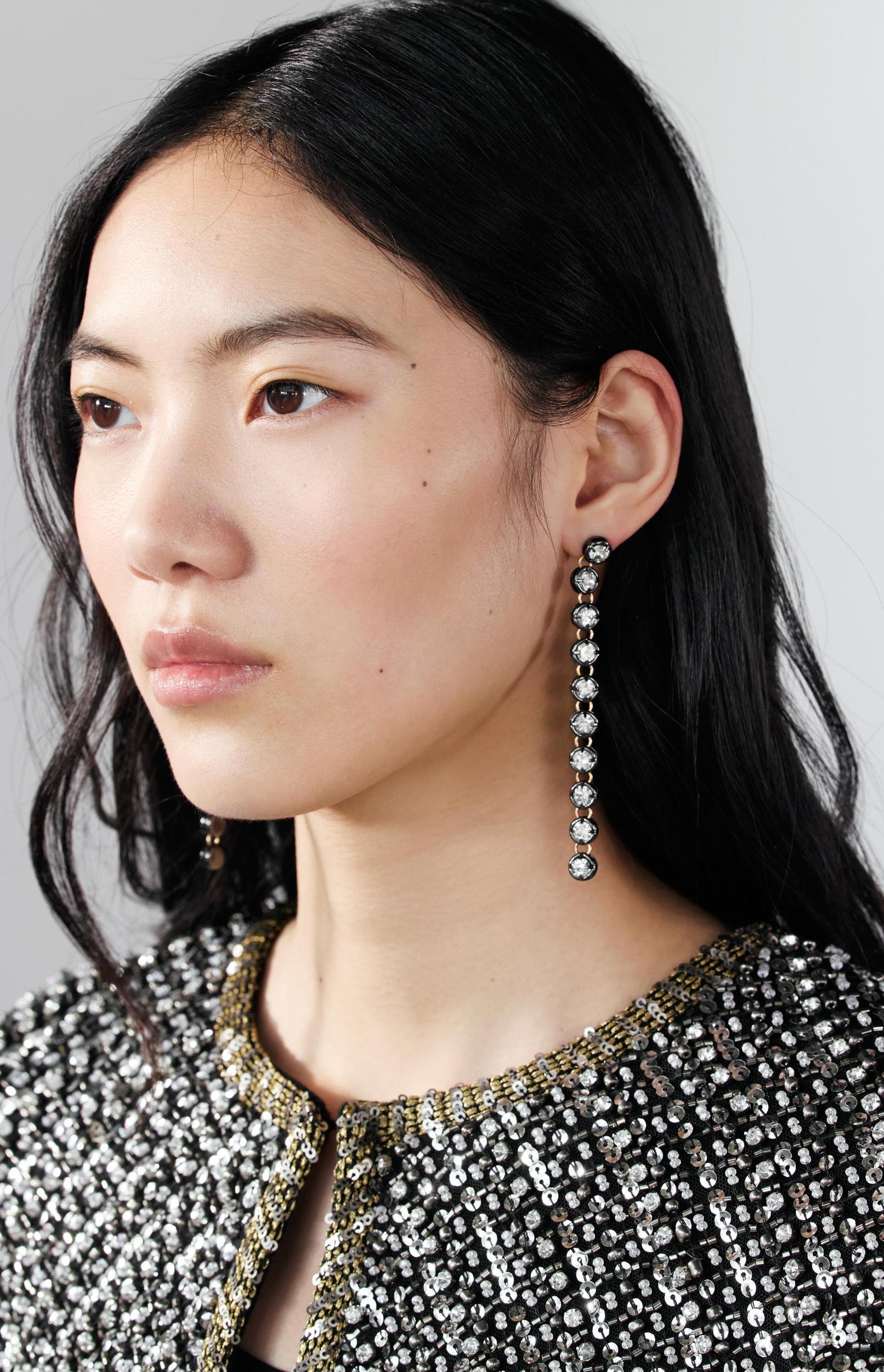 LONG JEWEL EARRINGS Product Image