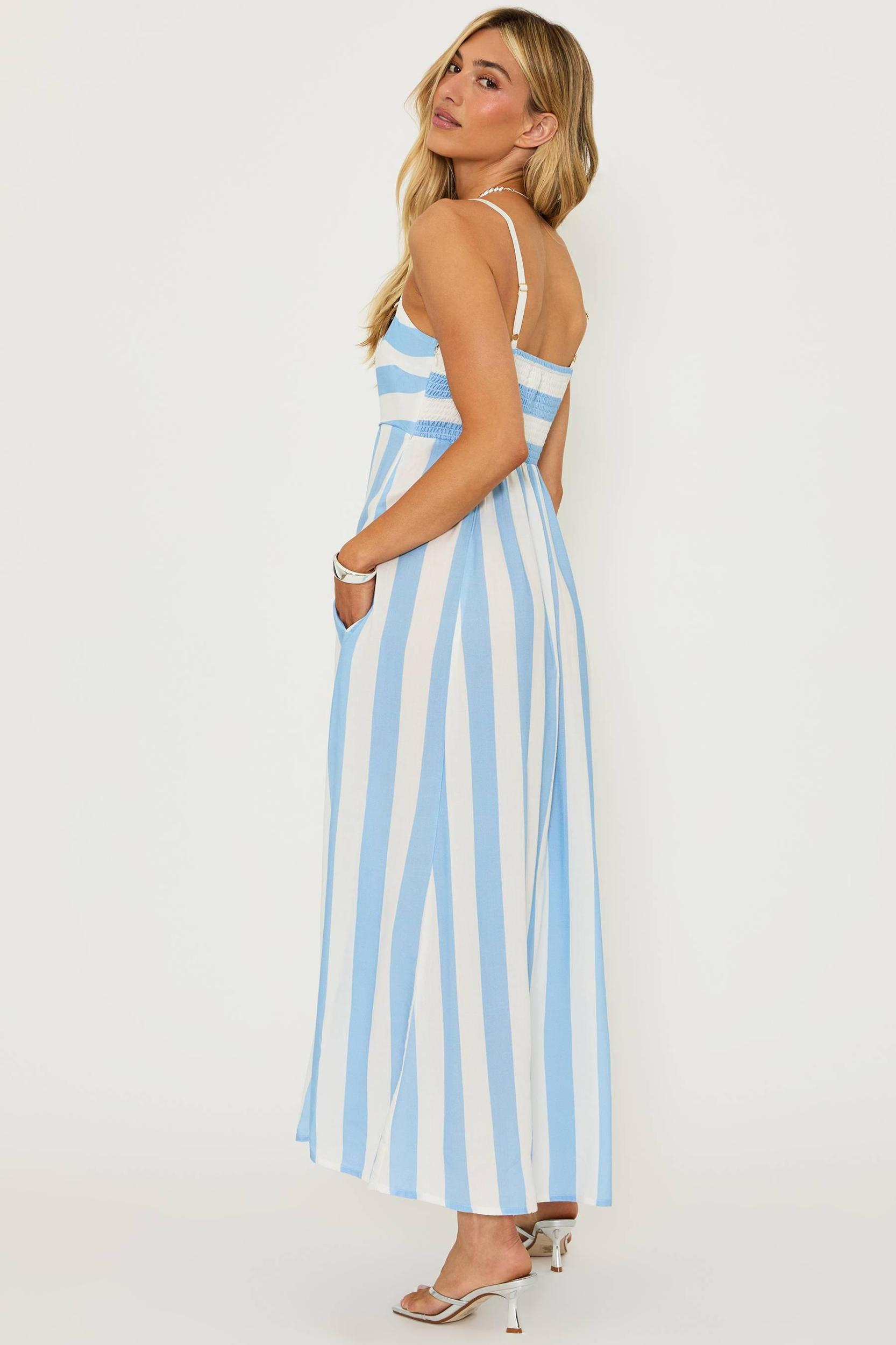 Rianne Dress Iris Stripe Product Image