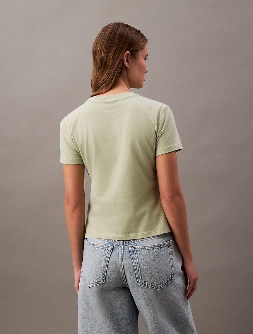 Floral Monogram Logo Graphic Slim T-Shirt Product Image