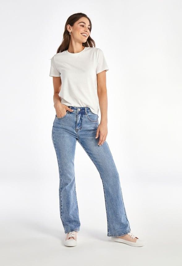 Blair High Rise Tummy Tamer Flare Jeans Product Image