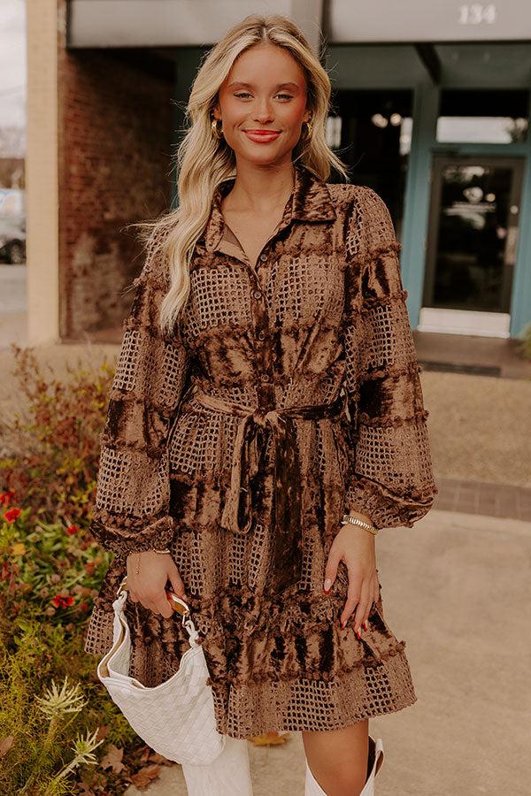 Twilight Magic Velvet Mini Dress Product Image