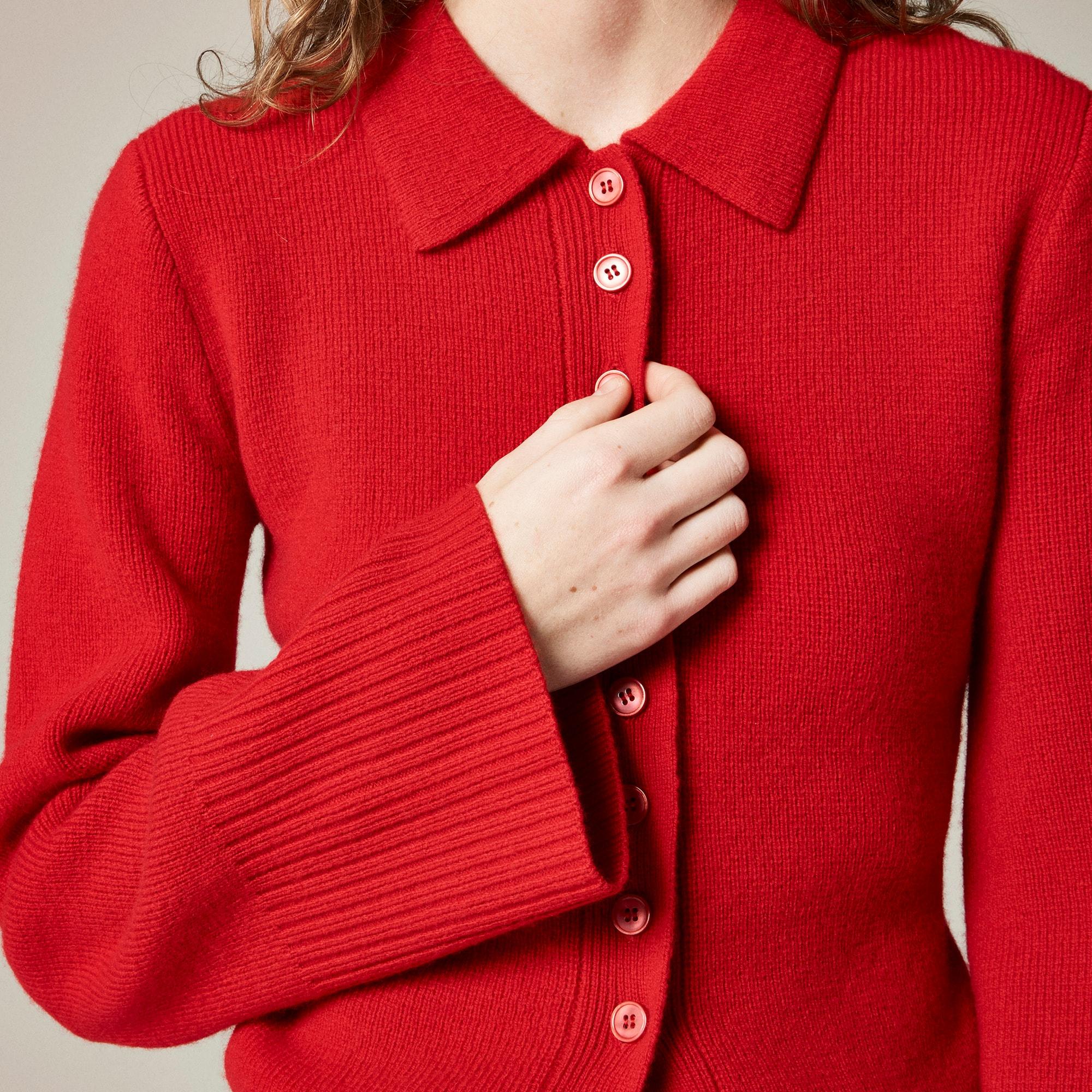 Milano-stitch cinched-waist cardigan Product Image