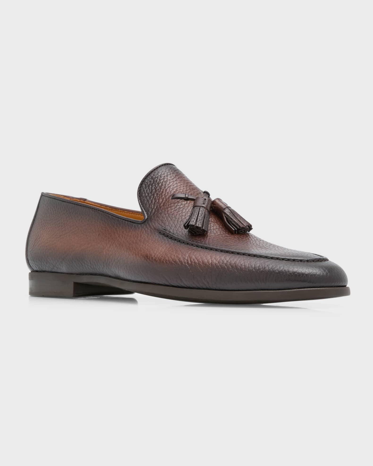 Men's Delray Tassel Burnish Suede Loafers Product Image