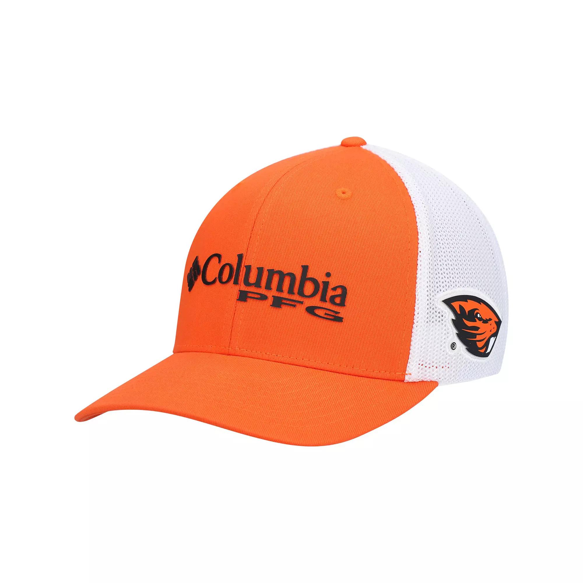 Men's Columbia Orange Oregon State Beavers PFG Snapback Adjustable Hat Product Image