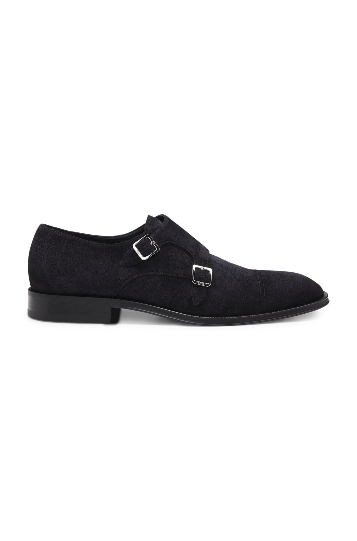 Double monk shoes in suede Product Image