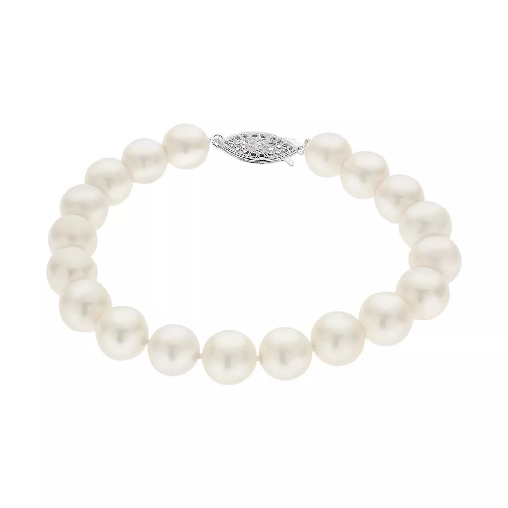 PearLustre by Imperial 8.5-9.5 mm Freshwater Cultured Pearl Bracelet - 7.5 in., Womens White Product Image