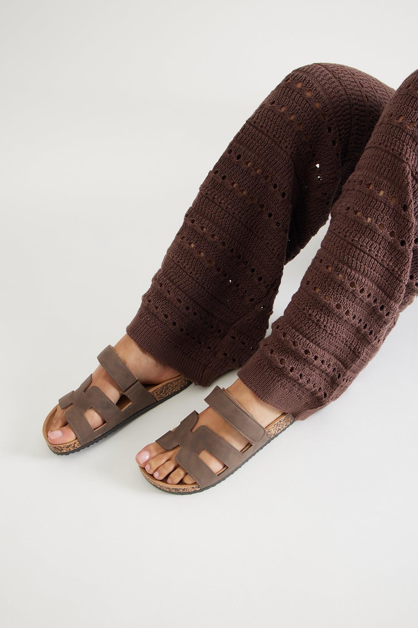 Kindra Cork Sandals - Mocha Product Image