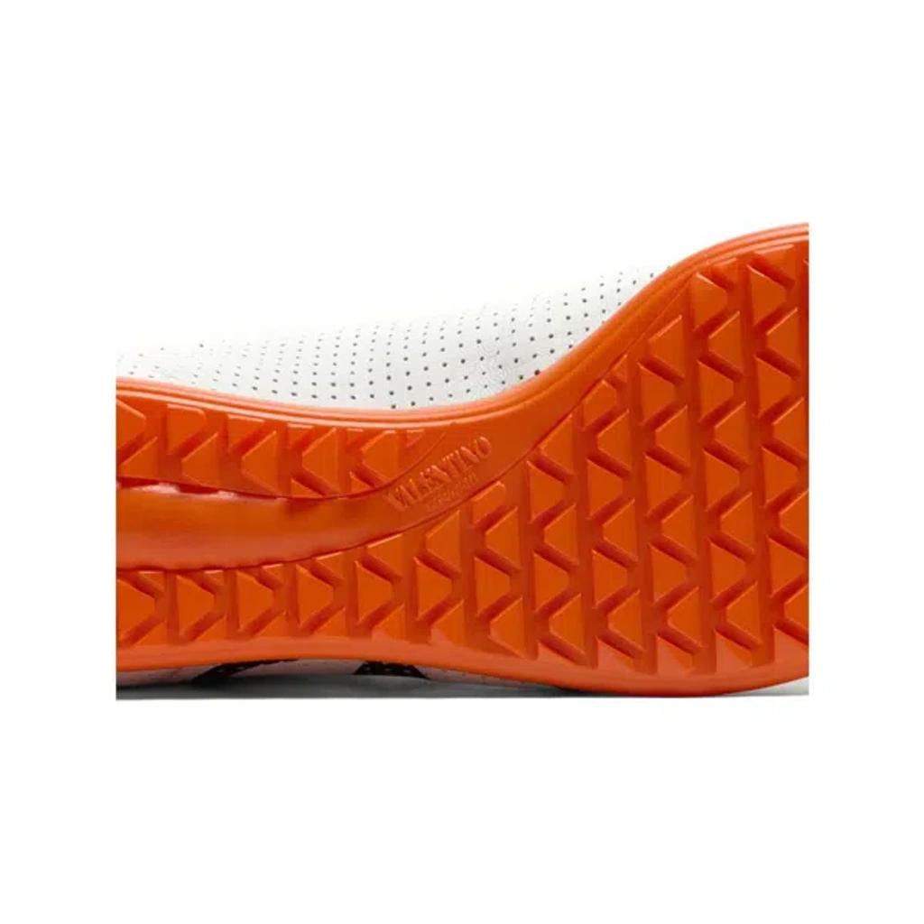 VALENTINO GARAVANI Chromathon Low-top Sneakers In Perforated Leather In Multi Product Image