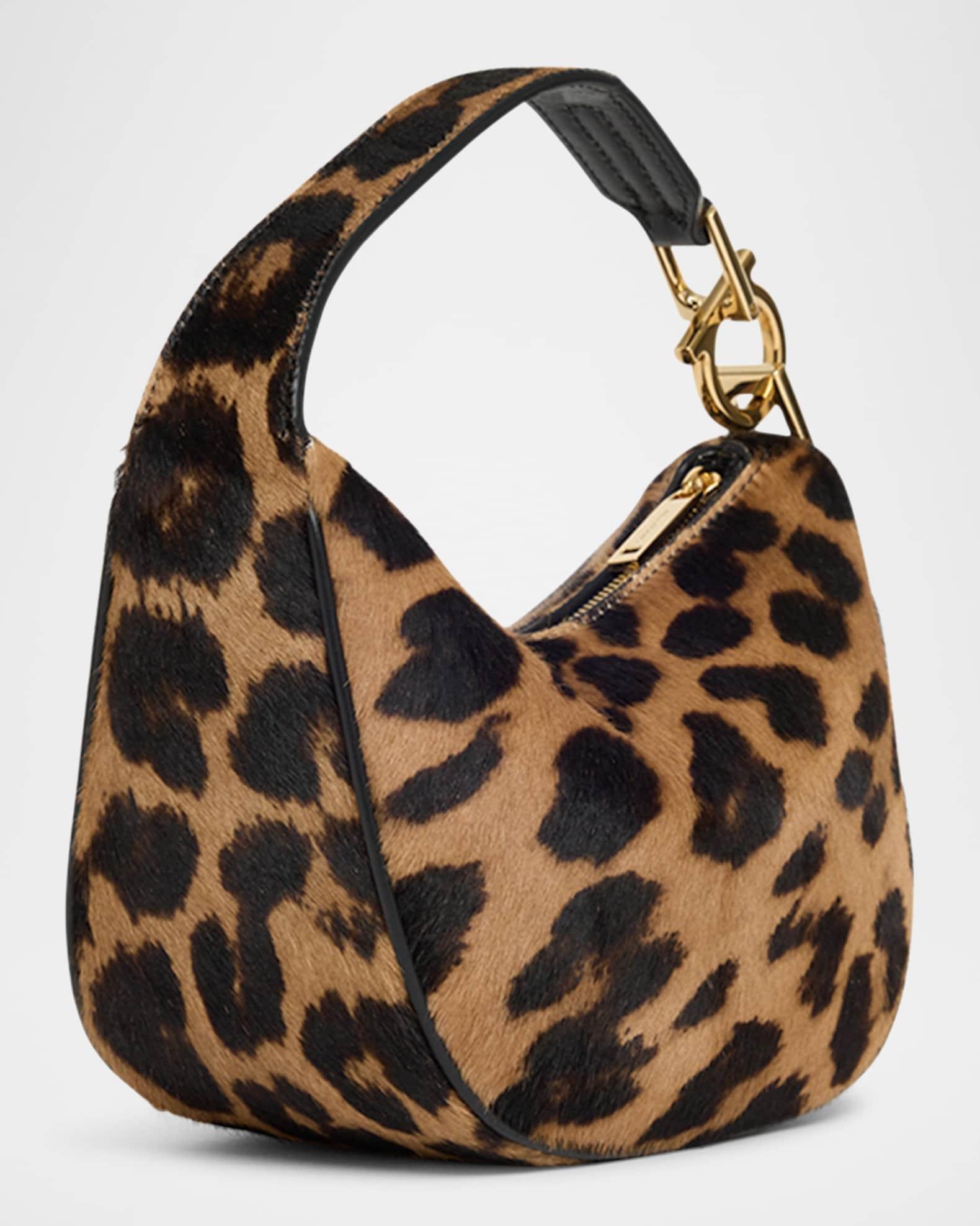 Smile Leopard Calf Hair Top-Handle Bag Product Image