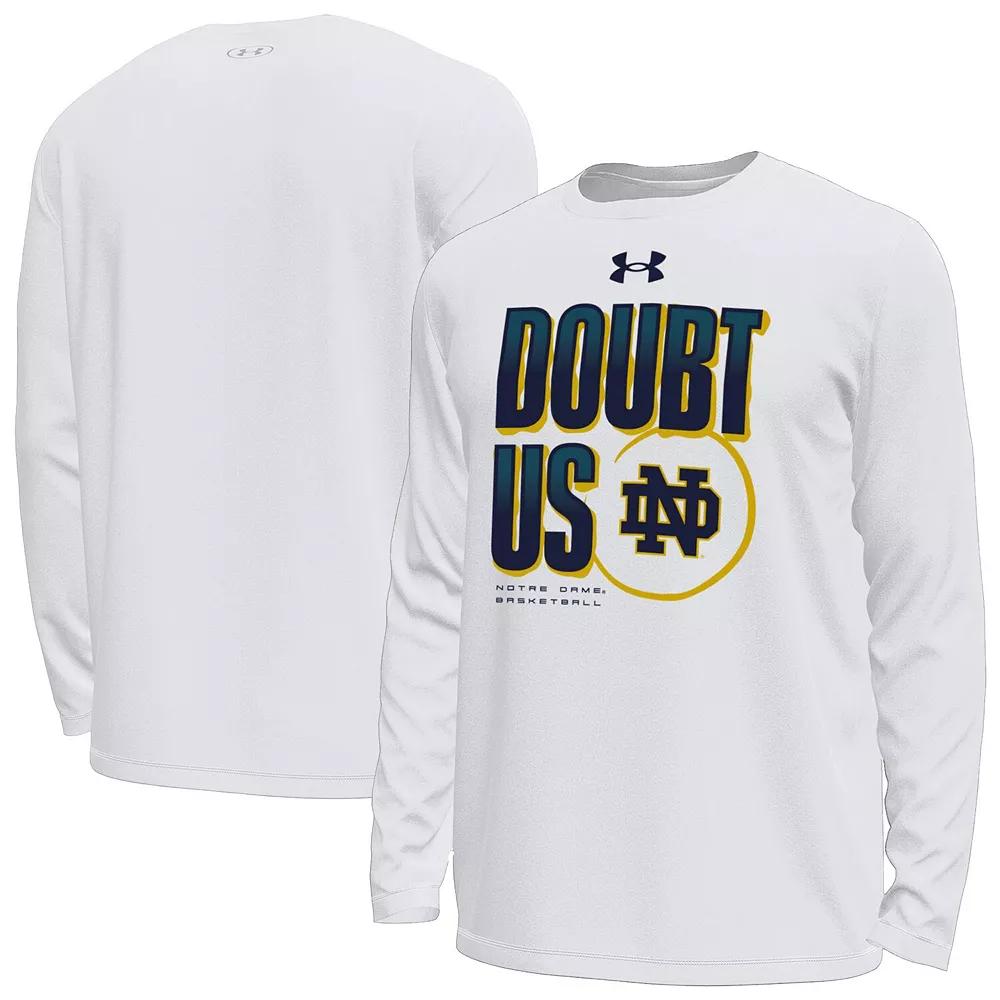 Mens Under Armour Notre Dame Fighting Irish March Madness Unity Long Sleeve T-Shirt Product Image