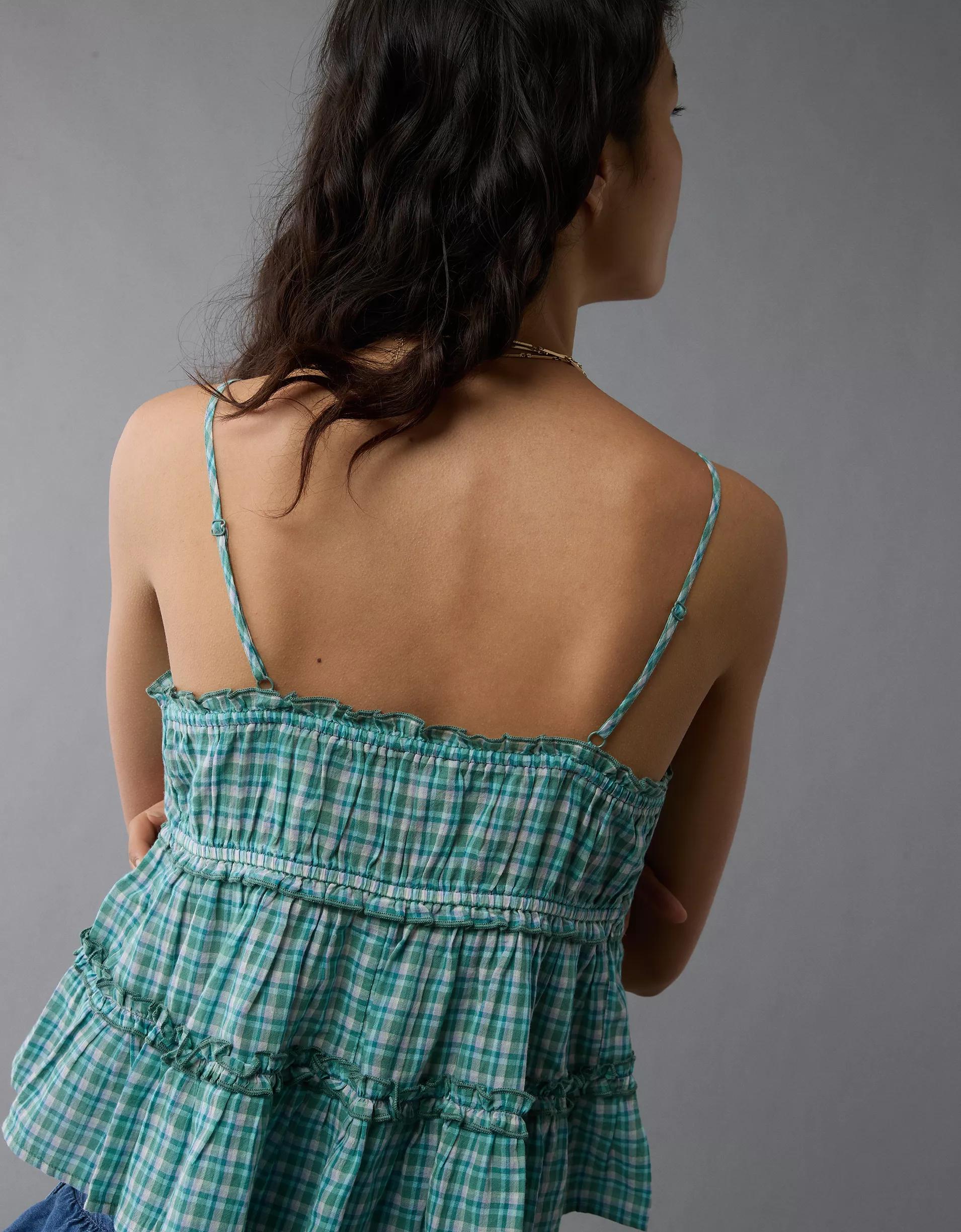 AE Ruffle Babydoll Tank Top Product Image