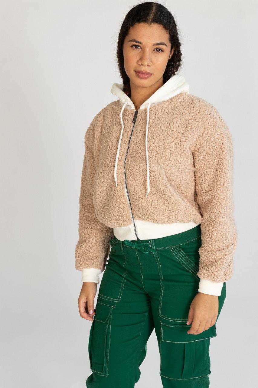 Sherpa Contrast Hoodie Product Image