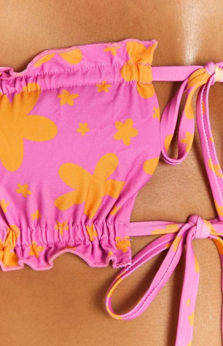 9.0 Swim Chupa Orange Floral Bikini Top Baby Product Image