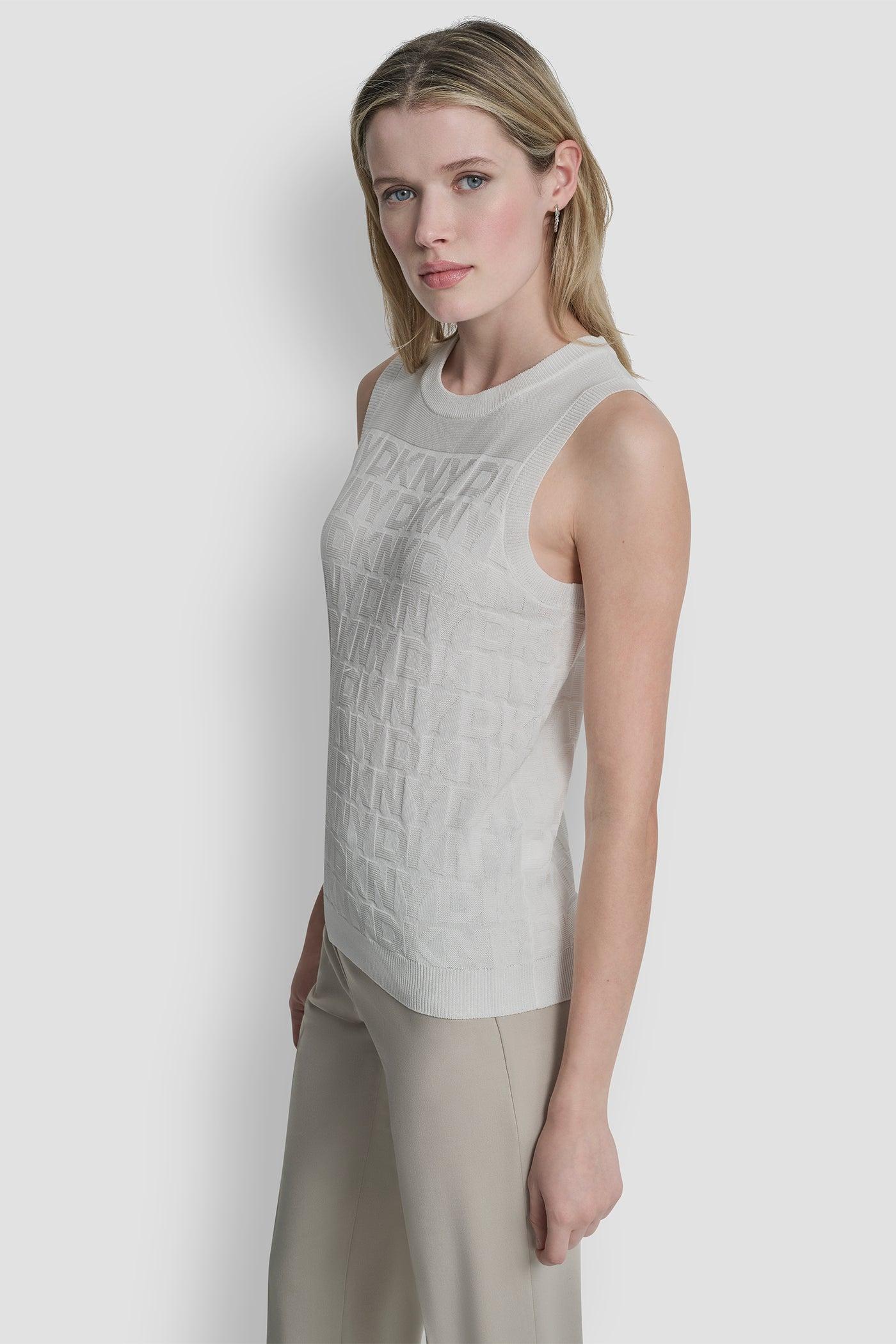 SWEATER TANK WITH ALL OVER LOGO Product Image