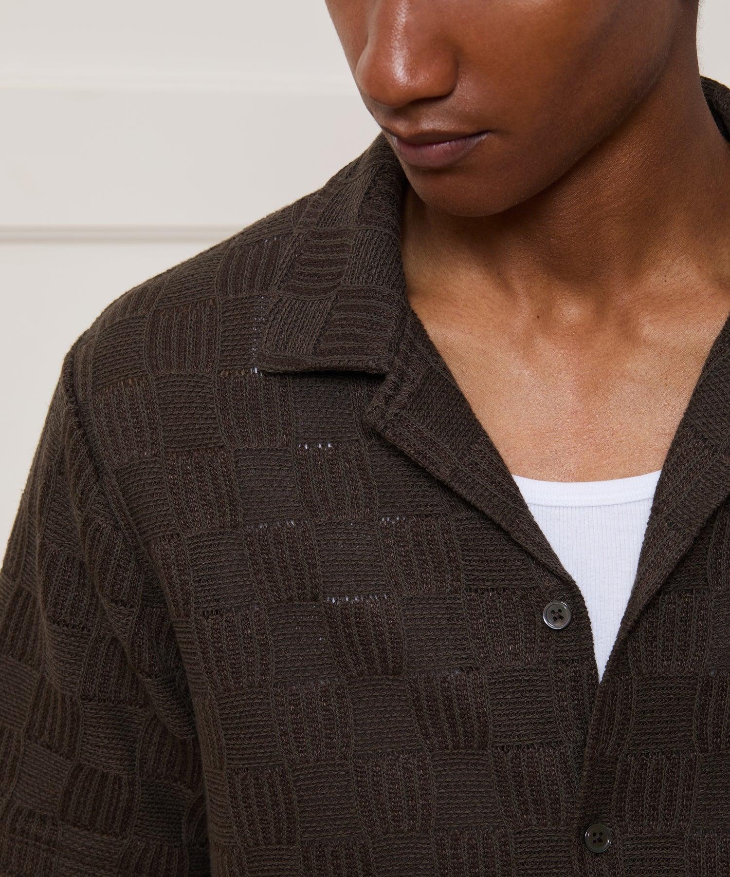 Relaxed Open-Knit Cabana Polo Product Image